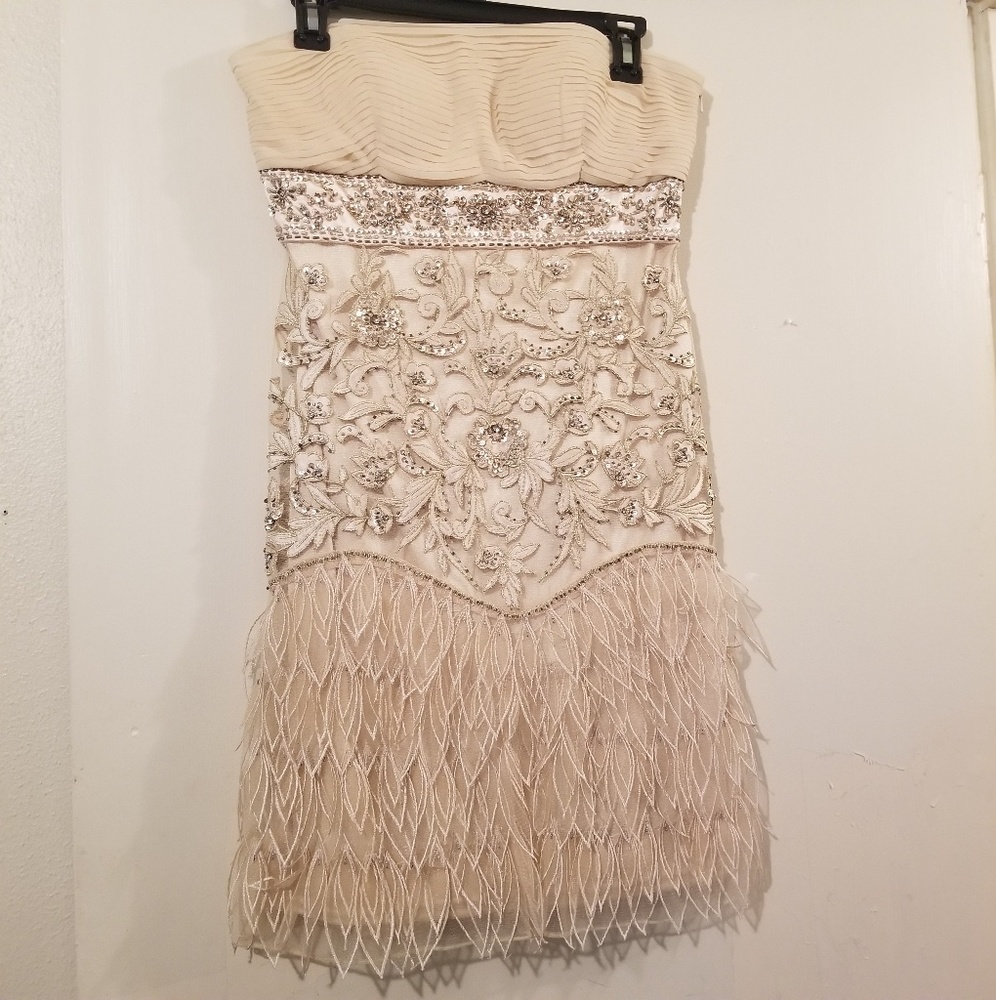 Sue Wong strapless cocktail dress